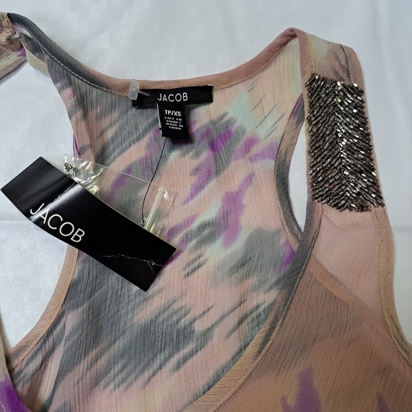 JACOB Racerback Sheer Top - Picture 7 of 9